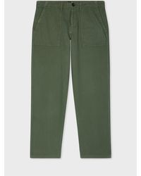 Paul Smith - Relaxed-Fit Stretch Cotton-Twill Trousers - Lyst