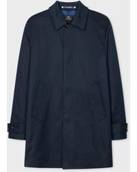 PS by Paul Smith - Navy Cotton-blend Mac Blue - Lyst