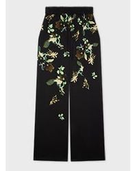 Paul Smith - 'Lens Blur Botanical' Drawstring Trousers - Lyst