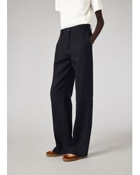 Paul Smith - Linen Wide-Leg Trousers - Lyst