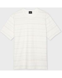 Paul Smith - 'Stitch Stripe' Cotton T-Shirt - Lyst
