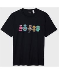 Paul Smith - 'Robots' T-Shirt - Lyst