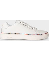 Paul Smith - White 'lapin' Swirl Band Trainers - Lyst
