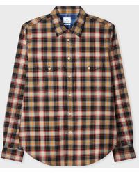 Paul Smith - Casual-Fit And Check Shirt - Lyst