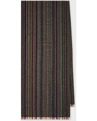 Paul Smith - 'Signature Stripe' Merino Wool Scarf - Lyst
