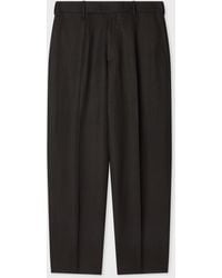 Paul Smith - Linen And Wool-Blend Textured Twill Trousers - Lyst
