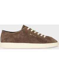 Paul Smith - Dark Taupe Suede 'Tripp' Trainers - Lyst
