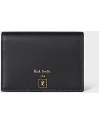 Paul Smith - For University Of Nottingham - Black 'trent Building' Leather Card Wallet - Lyst