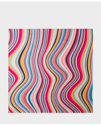 Paul Smith - Women's Rainbow Stripe Silk-Blend Scarf - Lyst
