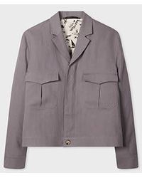 Paul Smith - Mauve Linen Open-Collar Jacket - Lyst