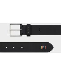 Paul Smith - Leather 'Artist Stripe' Stitch Belt - Lyst