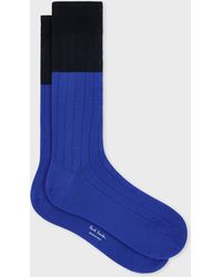 Paul Smith - Cotton-Blend Colour Block Socks - Lyst