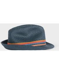 Paul Smith - 'Artist Stripe' Trim 'Trilby' Hat - Lyst