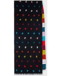Paul Smith - 'Ps Initials' Wool-Silk Scarf - Lyst