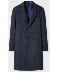 Paul Smith - Textured Wool-Blend Twill Overcoat - Lyst
