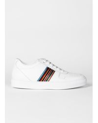 Paul Smith - Artist Stripes Leather Sneakers - Lyst