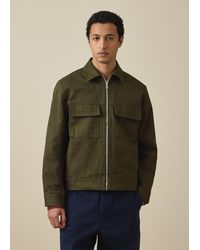Paul Smith - Cotton-Twill Zip Jacket - Lyst