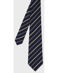 Paul Smith - Wool-Silk Stripe Tie - Lyst