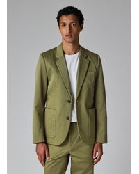 Paul Smith - Khaki Cotton-Twill Piece-Dyed Blazer - Lyst