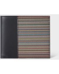 Paul Smith - 'Signature Stripe' Coated Canvas Billfold Wallet - Lyst