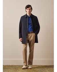 Paul Smith - Cobalt Washable Merino Wool Polo Shirt - Lyst