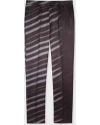 Paul Smith - Charcoal 'morning Light' Viscose-wool Trousers Grey - Lyst