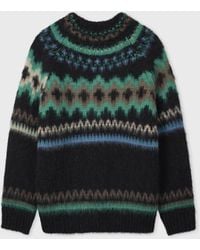 Paul Smith - Fair Isle Wool-Alpaca Sweater - Lyst