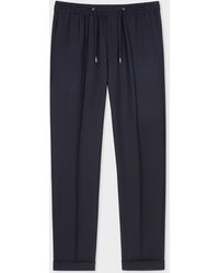 Paul Smith - A Suit To Travel In - Slim-fit Navy Drawstring-waist Wool Pants - Lyst