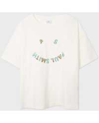 Paul Smith - Ecru 'Animal Happy' T-Shirt - Lyst