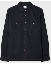 Paul Smith - Cotton-Sateen Patch-Pocket Overshirt - Lyst