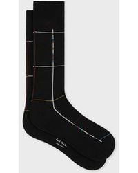 Paul Smith - 'Signature Stripe' Check Socks - Lyst