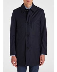 Paul Smith - 'Storm System' Wool Mac With Detachable Gilet - Lyst