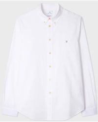 Paul Smith - Tailored-Fit 'Stitch Stripe' Oxford Shirt - Lyst