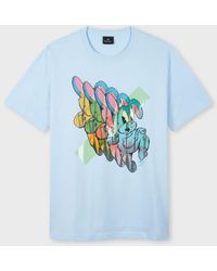 Paul Smith - Light 'Bunny Repeat' Print T-Shirt - Lyst