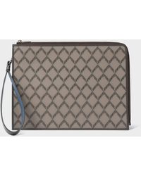 Paul Smith - Taupe 'geo' Travel Wallet Multicolour - Lyst