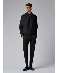 Paul Smith - 'Storm System' Wool Harrington Jacket - Lyst