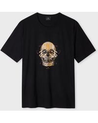Paul Smith - 'Painted Skull' Print T-Shirt - Lyst