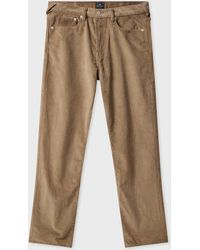 Paul Smith - Relaxed Tapered-Fit Light Corduroy Trousers - Lyst