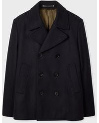 Paul Smith - Wool-Blend Pea Coat - Lyst