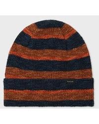 Paul Smith - And Stripe Linen-Cotton Beanie - Lyst
