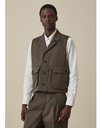 Paul Smith - Wool-Twill Vest Jacket - Lyst