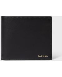 Paul Smith - Black Leather 'year Of The Dragon' Billfold Wallet - Lyst