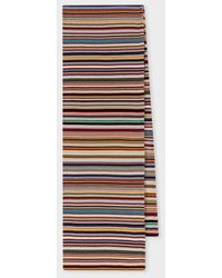 Paul Smith - Woven Merino Wool 'Signature Stripe' Scarf - Lyst