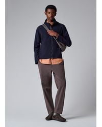 Paul Smith - Stripe Grandad-Collar Shirt - Lyst