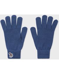 Paul Smith - Zebra Logo Wool Gloves - Lyst