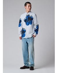 Paul Smith - Stripe 'Zine Floral' Print Shirt - Lyst
