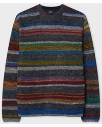 Paul Smith - 'Crayon Stripe' Cotton-Mohair Sweater - Lyst