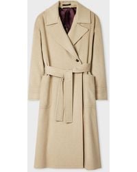 Paul Smith - Wool-Cashmere Trench Coat - Lyst