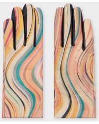 Paul Smith - 'Swirl' Leather Gloves - Lyst