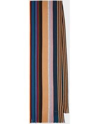 Paul Smith - Merino Wool Twisted Stripe Scarf - Lyst